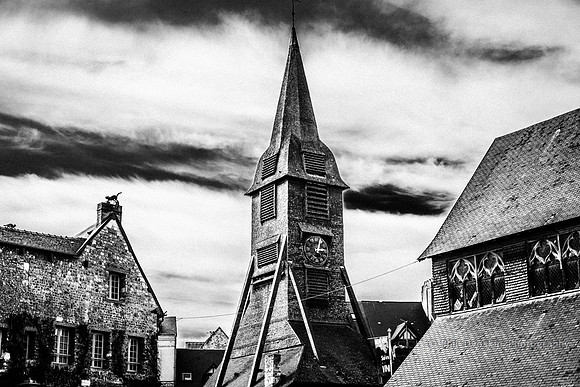 Clock tower Honfleur, France