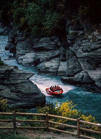 Jet boating on the Shotover River